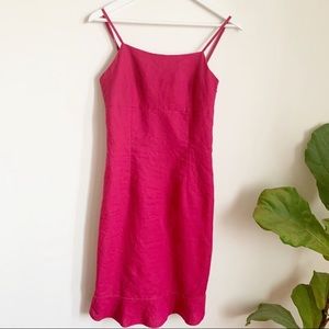 Esprit Mini Hot Pink Linen Blend Dress 6
